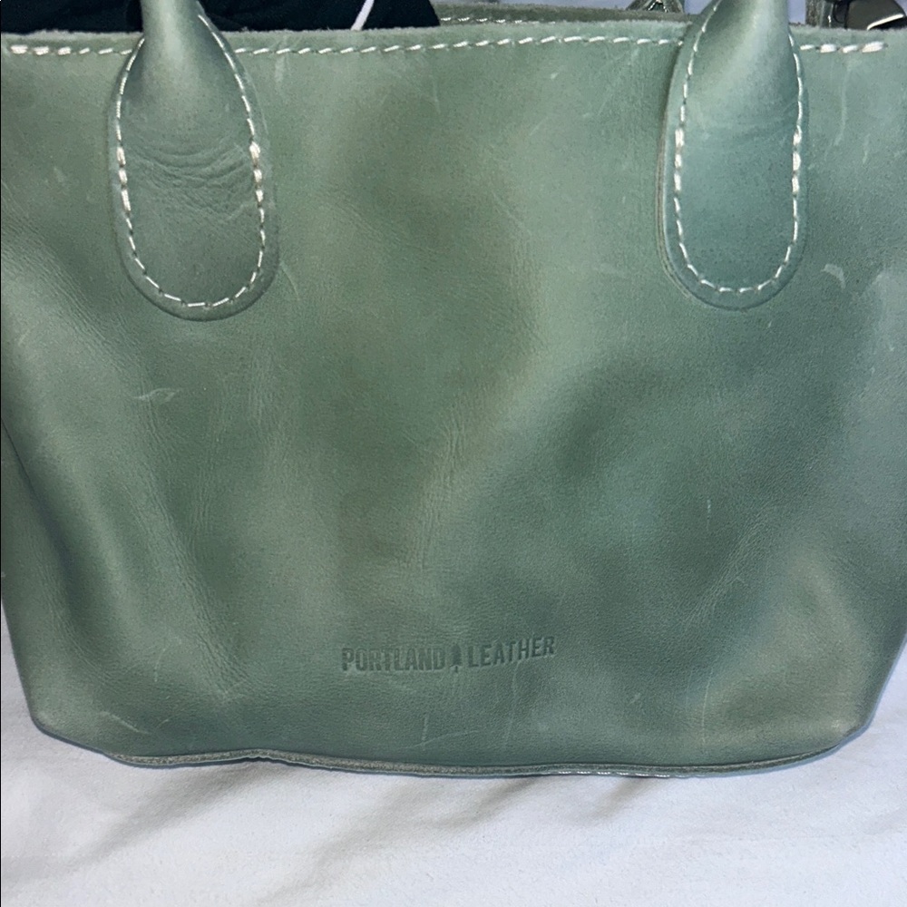Portland Leather Sage Green Tote